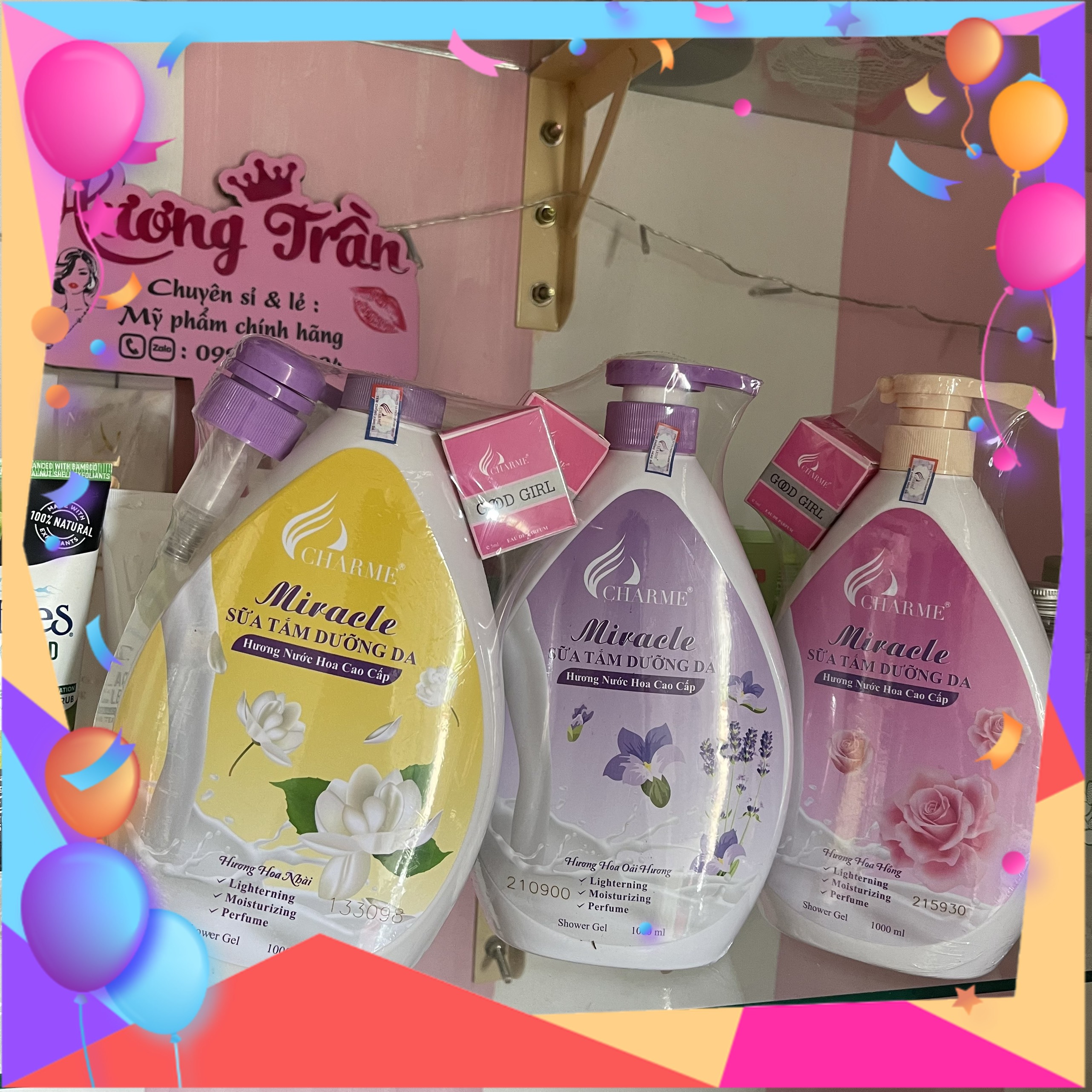[Chính Hãng] Sữa Tắm Nước Hoa Miracle 1000ml (tặng nước hoa)