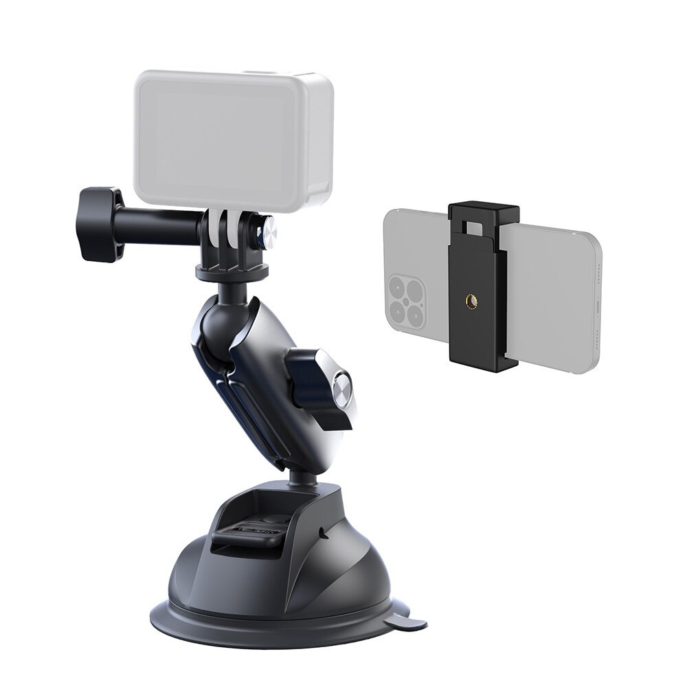Giá đỡ gopro action cam điện thoại hít kính telesin