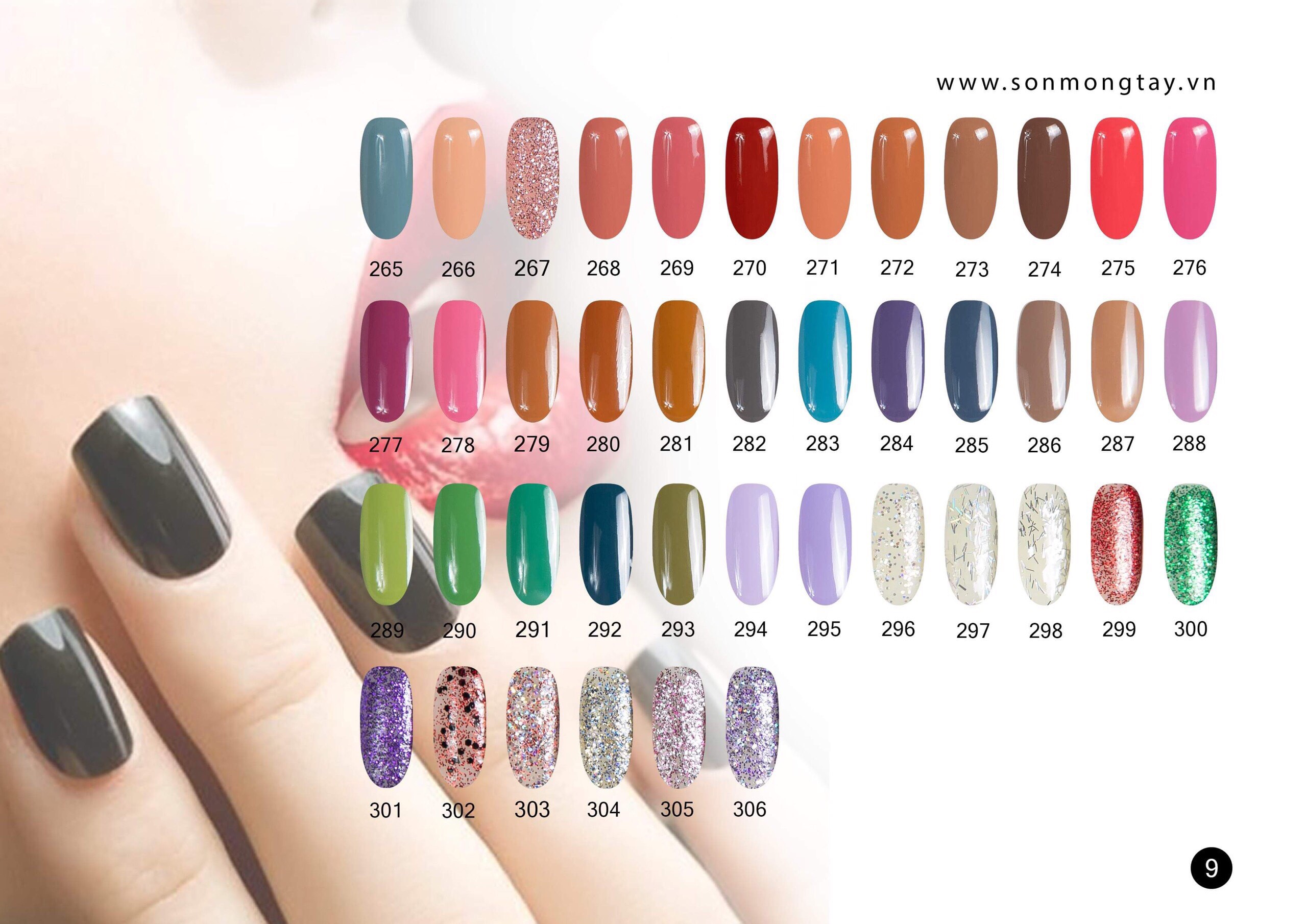 306 màu ( inbox chọn màu ) Sơn móng tay Ladydream 12ml