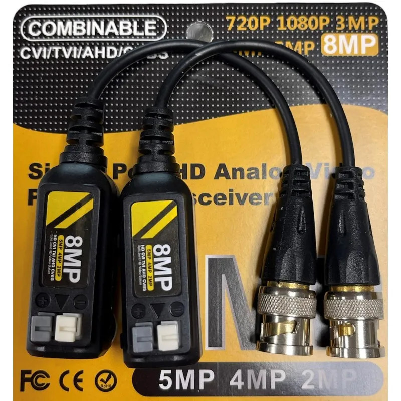Balun camera 8MP cho CVI/TVI/AHD/Analog - Balun Tín Hiệu .