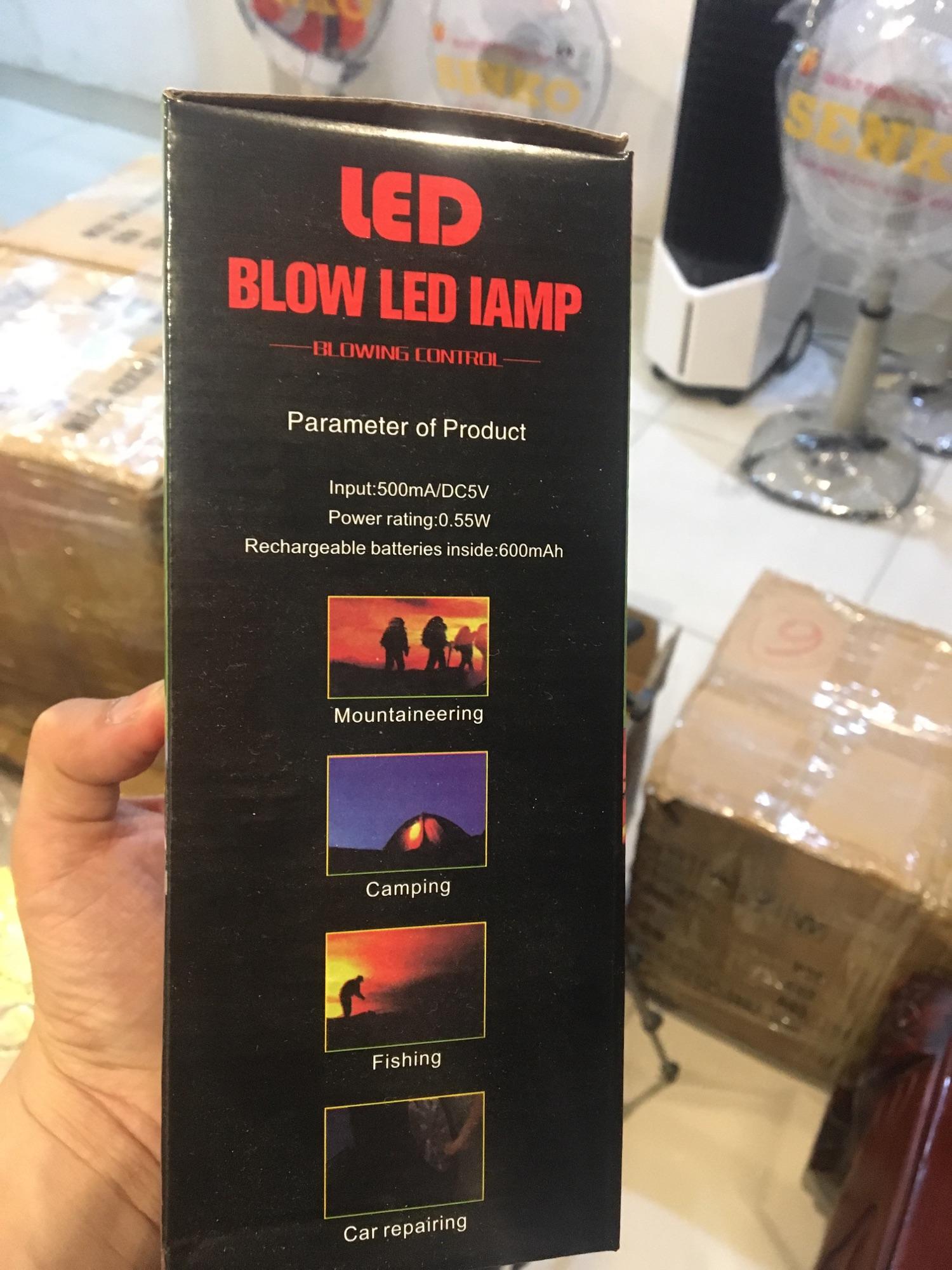 Đèn dầu xài bóng led, sạc pin.