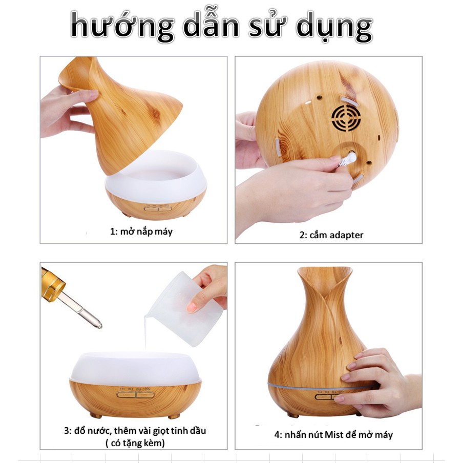 [HCM]Máy Xông Tinh Dầu( CÓ TẶNG KÈM TINH DẦU SẢ)