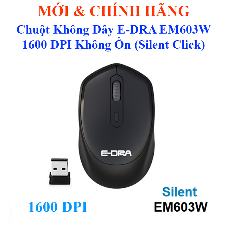 Chuột không dây Logitech B175, Logitech B170 nhỏ gọn bền bỉ \ E-DRA EM603W