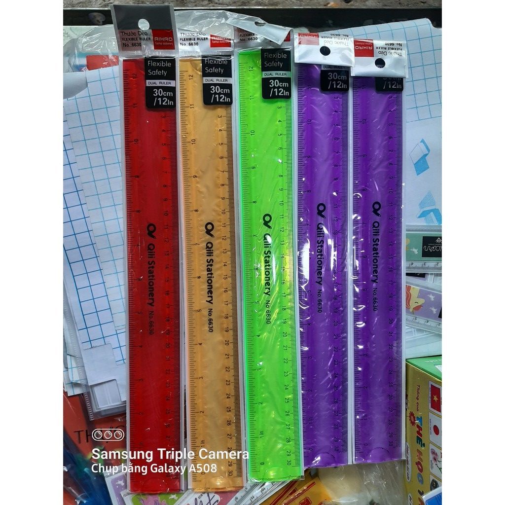 Thước kẻ dẻo - 20cm - 30 cm - 1 Cái