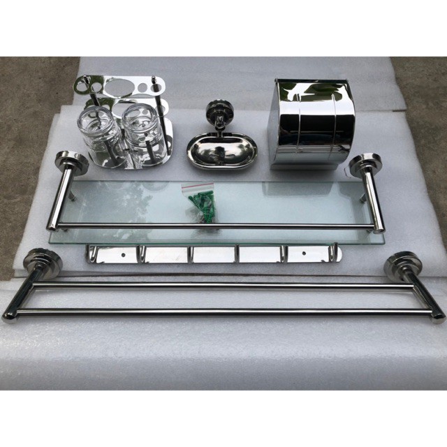 Phụ Kiện phòn tắm Inox 6 Món