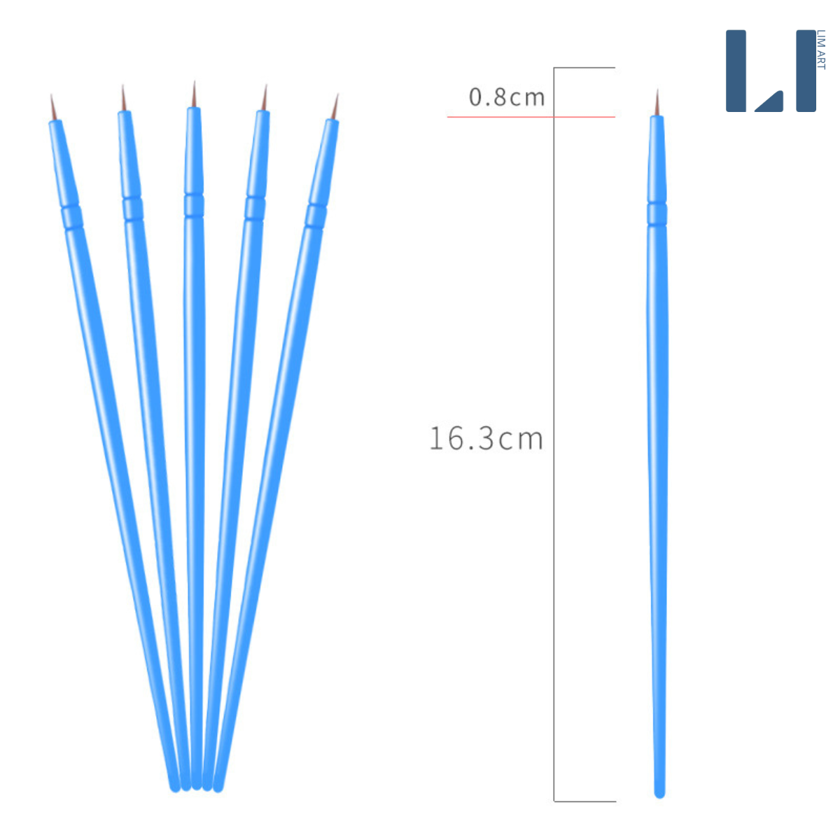 Cọ vẽ nghệ thuật - Cọ vẽ chuyên dụng vẽ tranh, tô tranh số hóa -Cọ đi nét nhỏ - Cọ vẽ màu acrylic, màu nước, sơn dầu