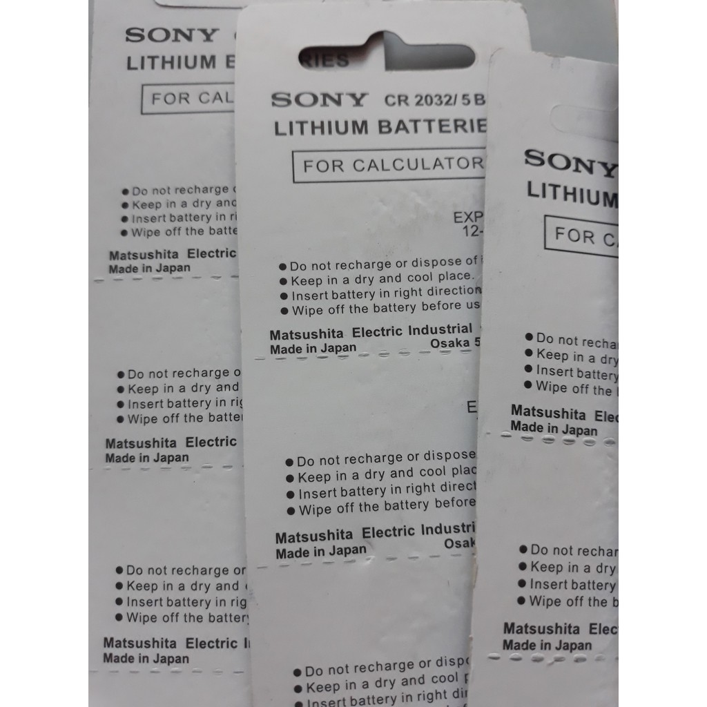 Pin 3V Cmos Sony CR2032 - Vĩ 5 Viên