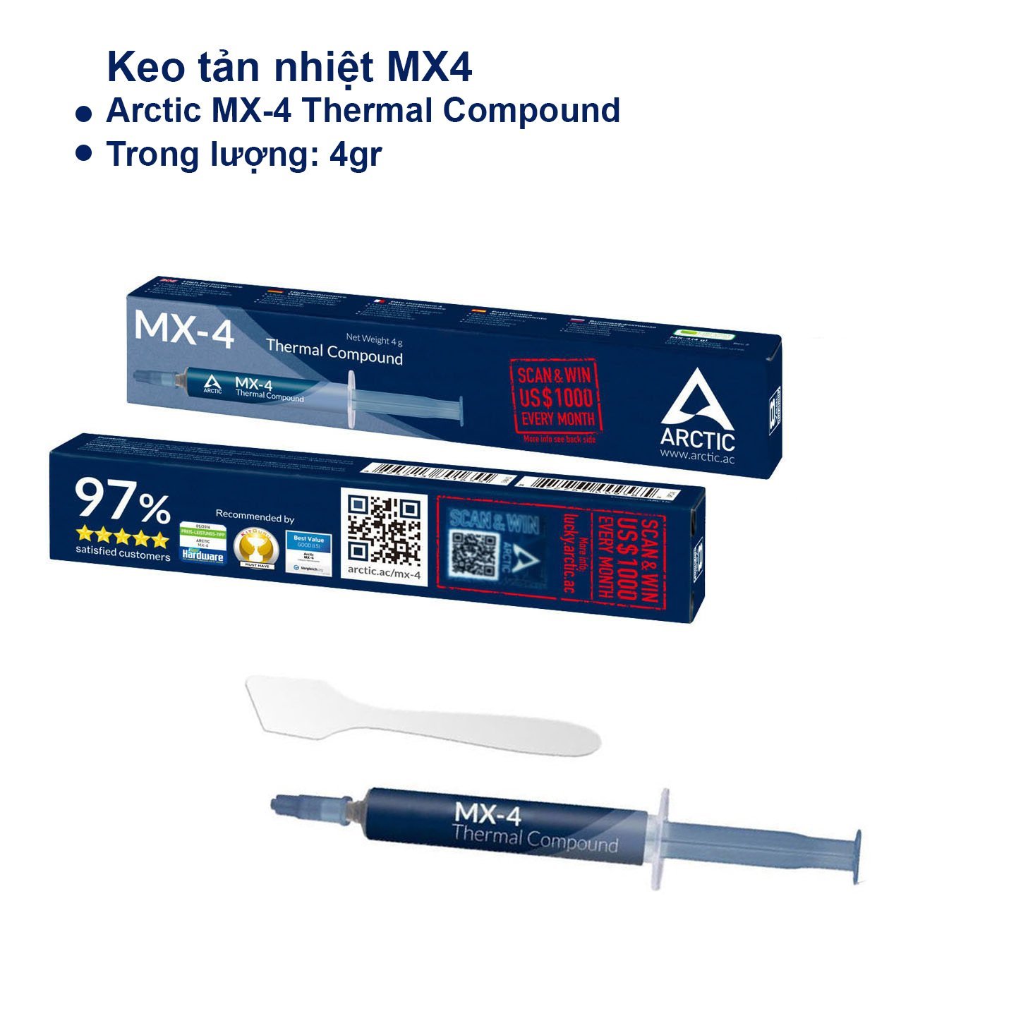 [HCM]Keo Tản Nhiệt MX-4 (4g)