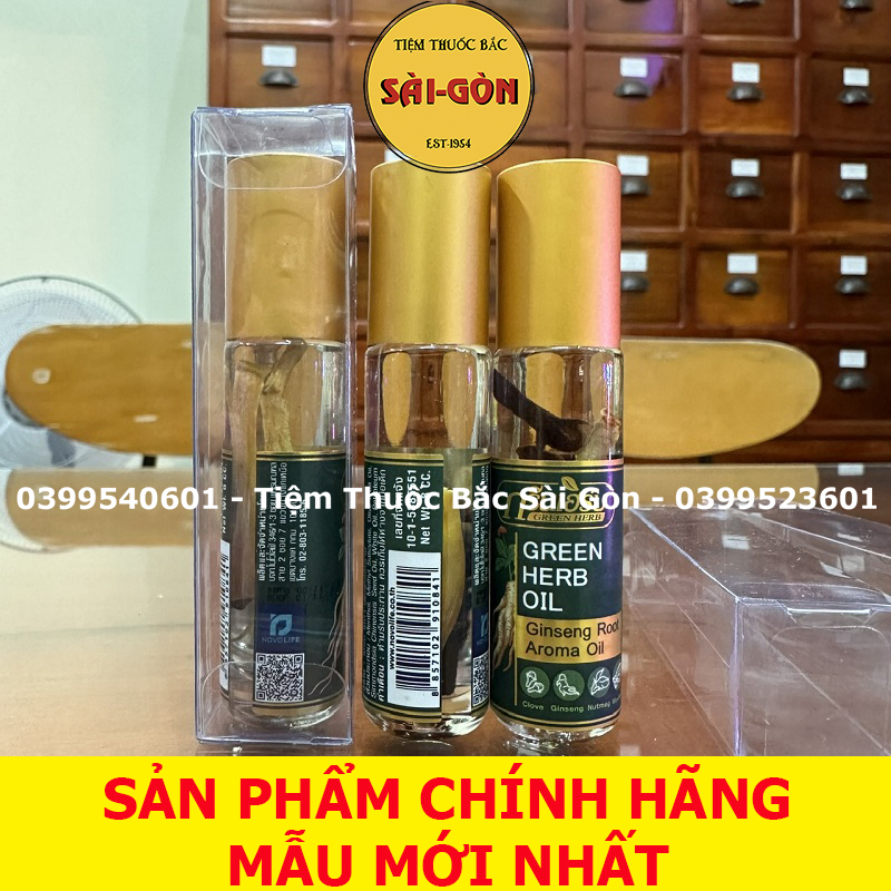 Dầu Nhân Sâm thái Lan Green Herb Oil 8cc