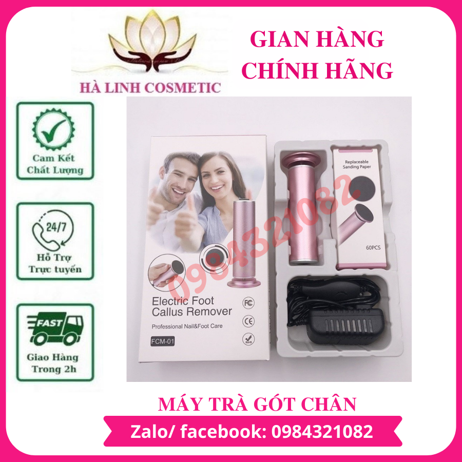 Máy Chà gót chân chuyên dụng tiệm nail (tặng kèm 60 miếng chà)