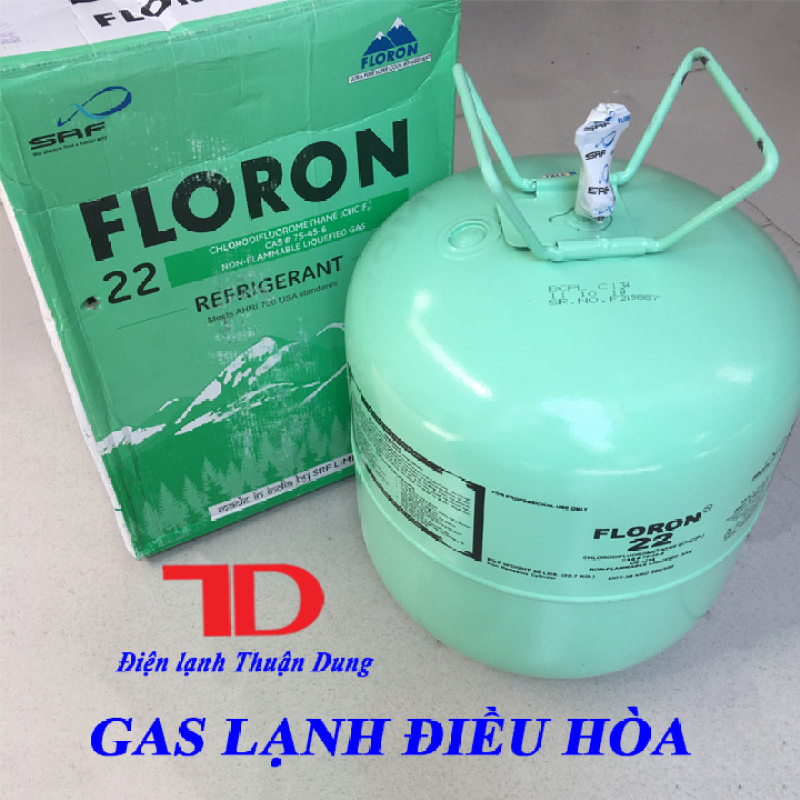 Gas lạnh điều hòa R22 FLORON Ấn Độ 22.7KG, Môi chất lạnh R22