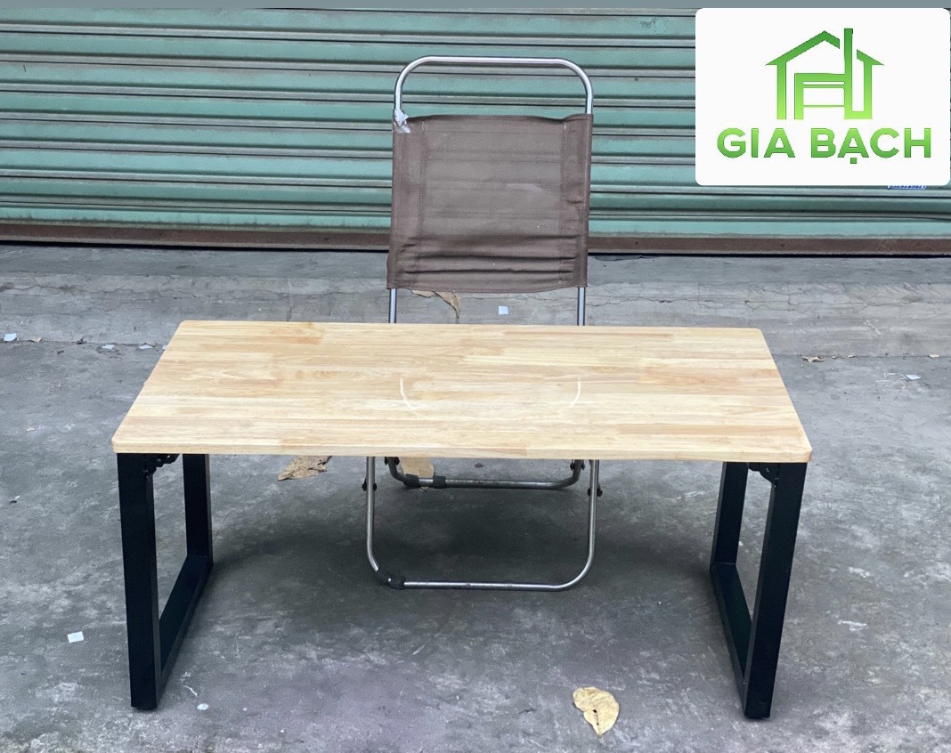 Bàn Gỗ Chân Sắt Cao 48cmChân Xếp Gọn