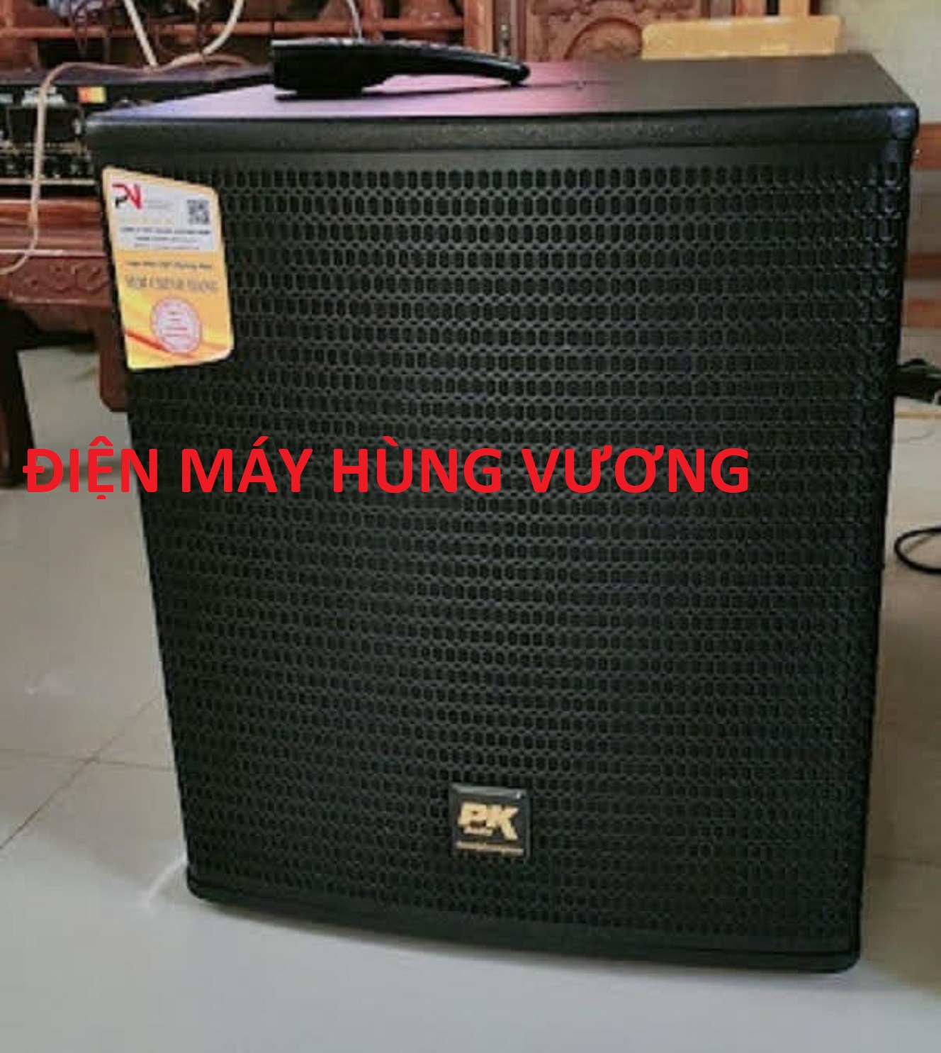 Loa sub điện đứng  bass 40 PK - SW15, Loa  trầm 600-1000W  sản xuất tại Đài Loan, Loa coil 100 mm từ 200mm,  có quạt làm mát vỉ mạch công suất.