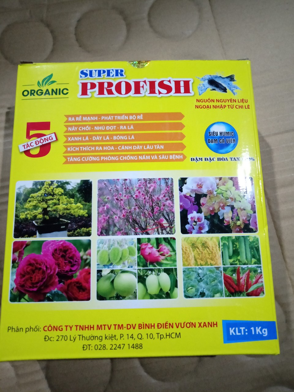 Phân Đạm Cá Dạng Viên Super ProFish gói 1kg