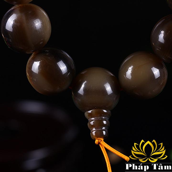 Vòng Tay Sừng Bò Đen Châu Phi Cao Cấp 20mm