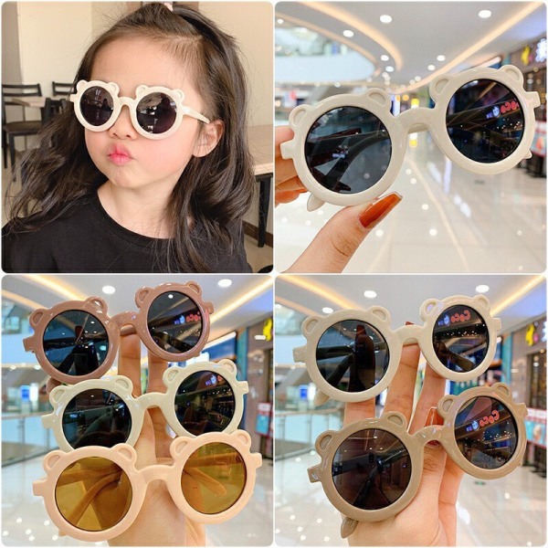 Giá bán 【Kids Sunglasses】Korean Thời Trang Hình Gấu Dễ Thương Trẻ Em Kính Mát-ms125