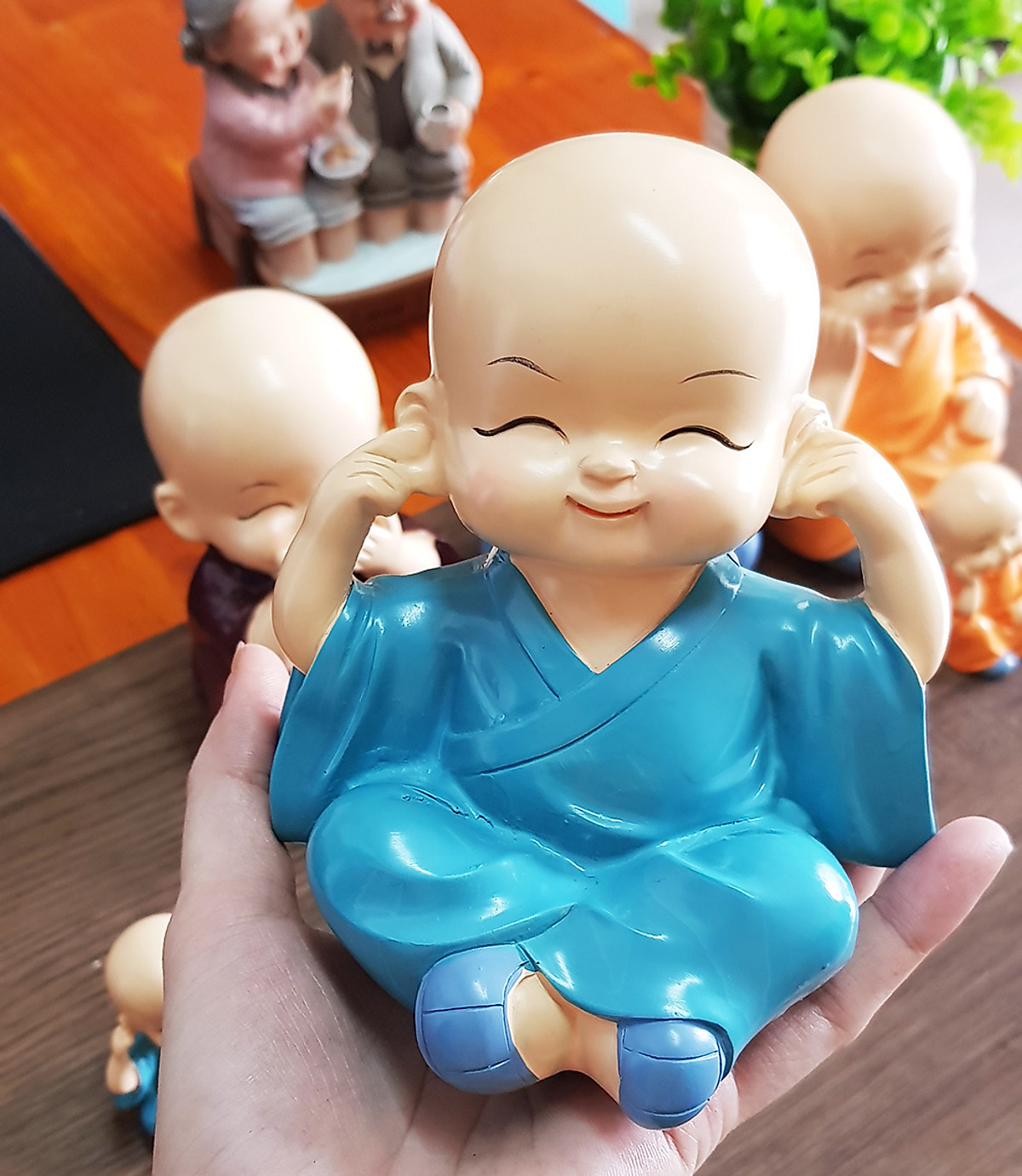 [HCM]Bộ 04 tượng Tứ Không size to  13cm