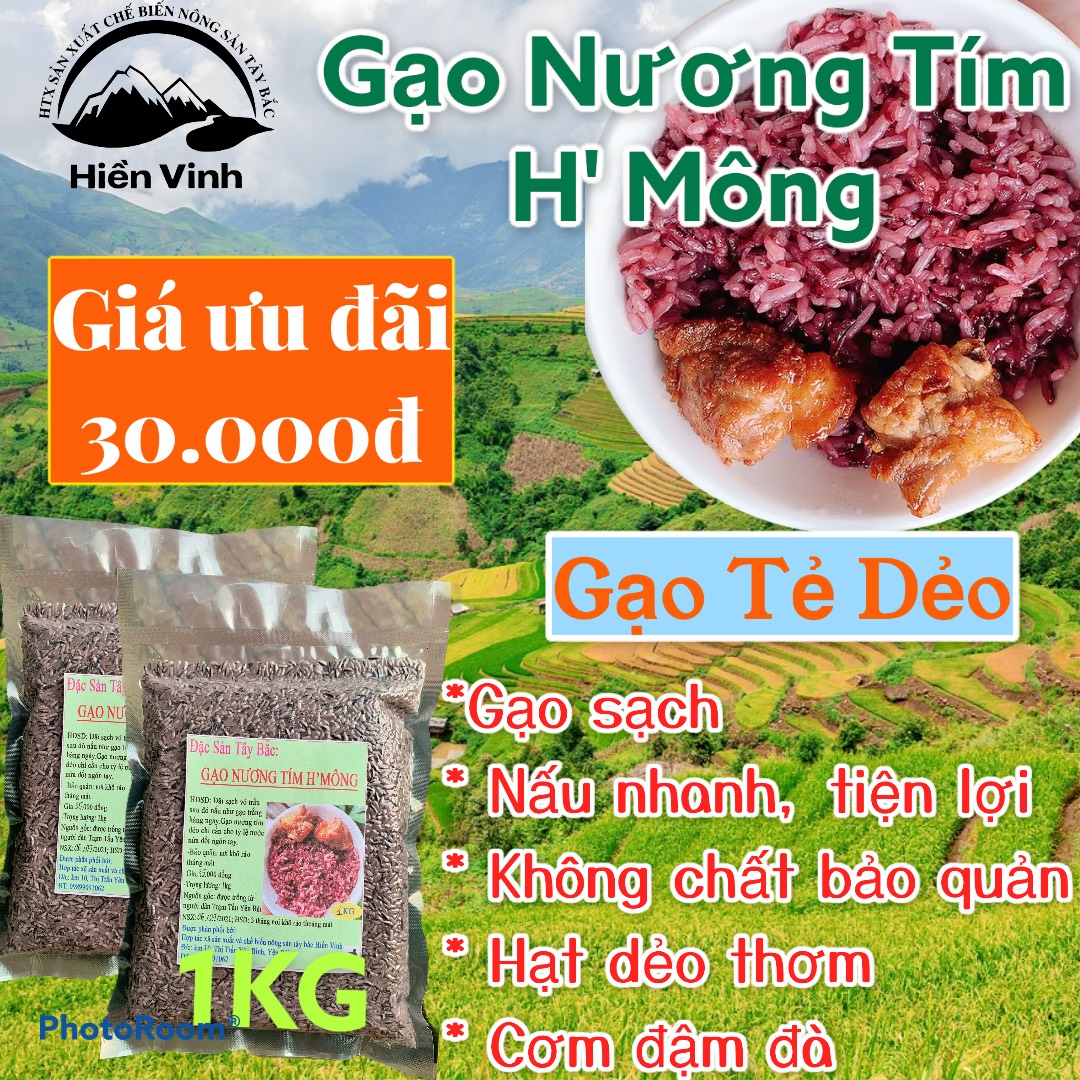 GẠO NƯƠNG TÍM HMONG ĐẶC SẢN YÊN BÁI