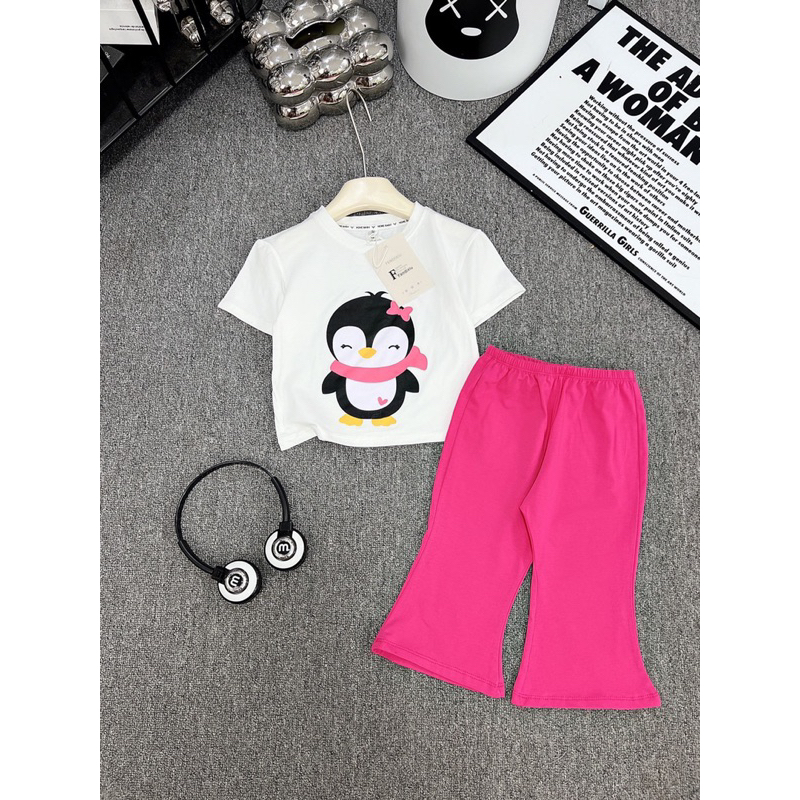 Quần legging ống loe bé gái sz 10-30kg, quần legging cho bé gái