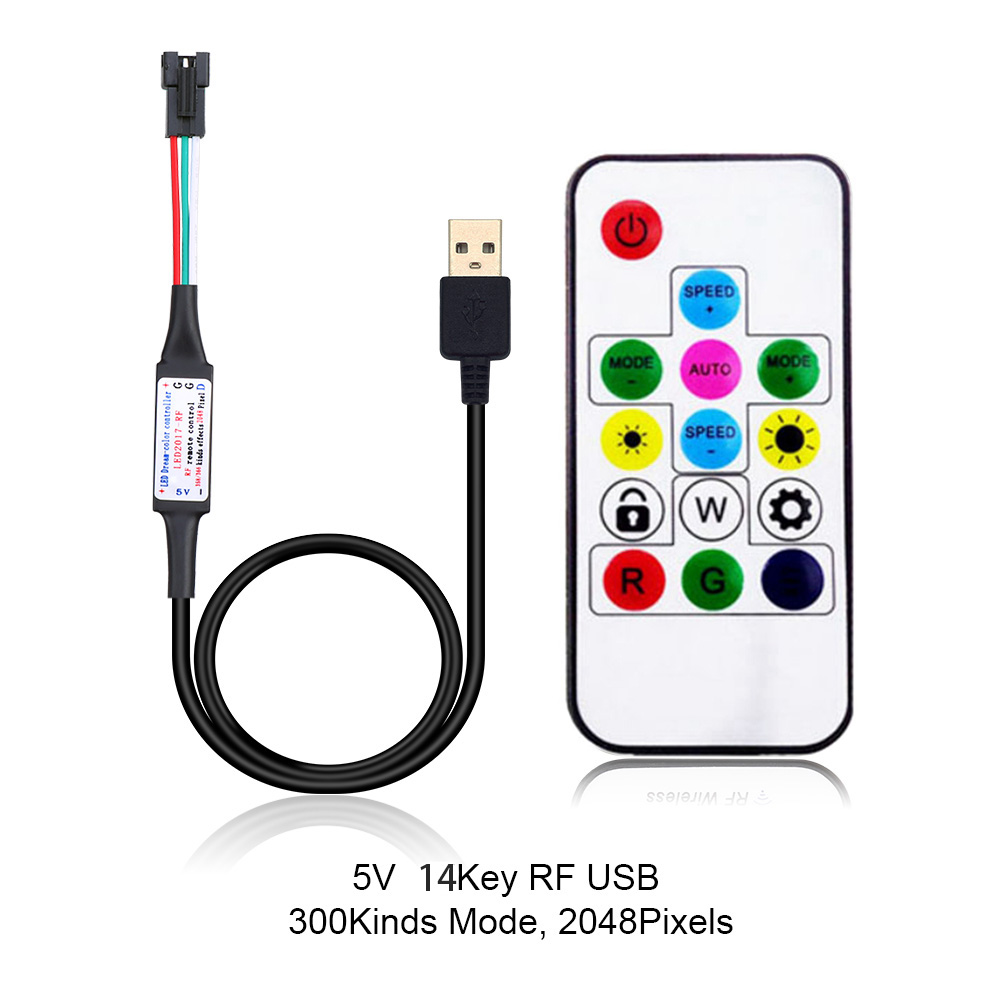 Mini 21Key RF Wireless Led Strip Light Remote Controller Dimmer Controller for DC5V 24V SMD 5050 3528 5730 3014 Single Color Light Strip