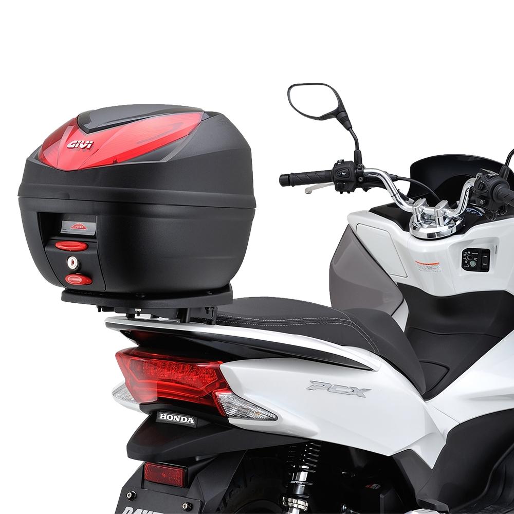 [HCM]Thùng sau xe máy GIVI E250N - Tặng kèm đế
