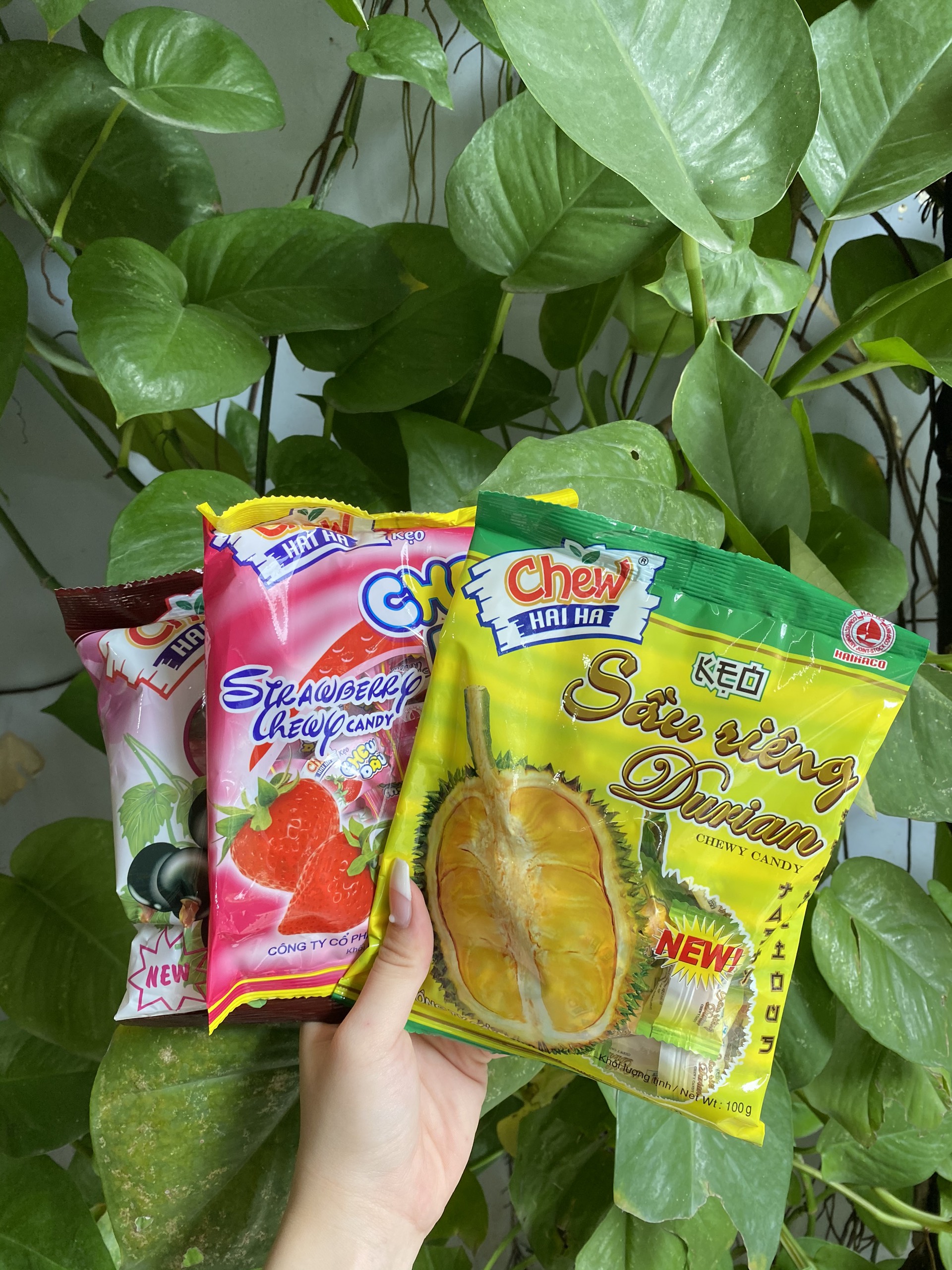 Kẹo Mềm Chew Hải Hà Hương Sầu Riêng (Gói 100g)
