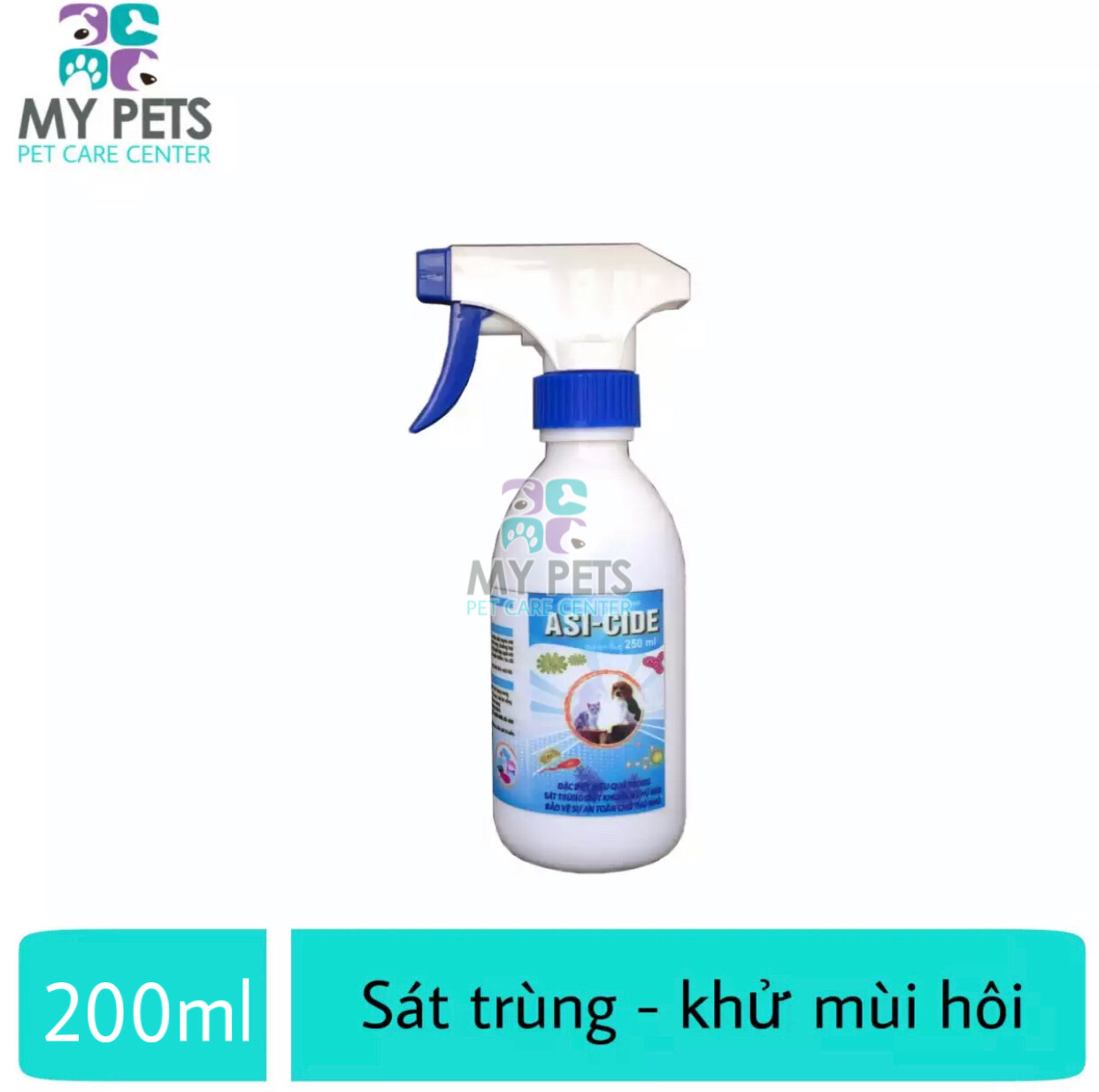 Thuốc Khử Trùng Nhà Cửa, Chuồng Trại, đồ dùng cho chó mèo - ASI - CIDE 200ml