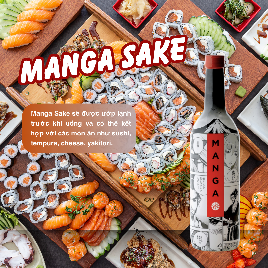 Rượu Sake Manga Nhật Bản - 720ML - 13%