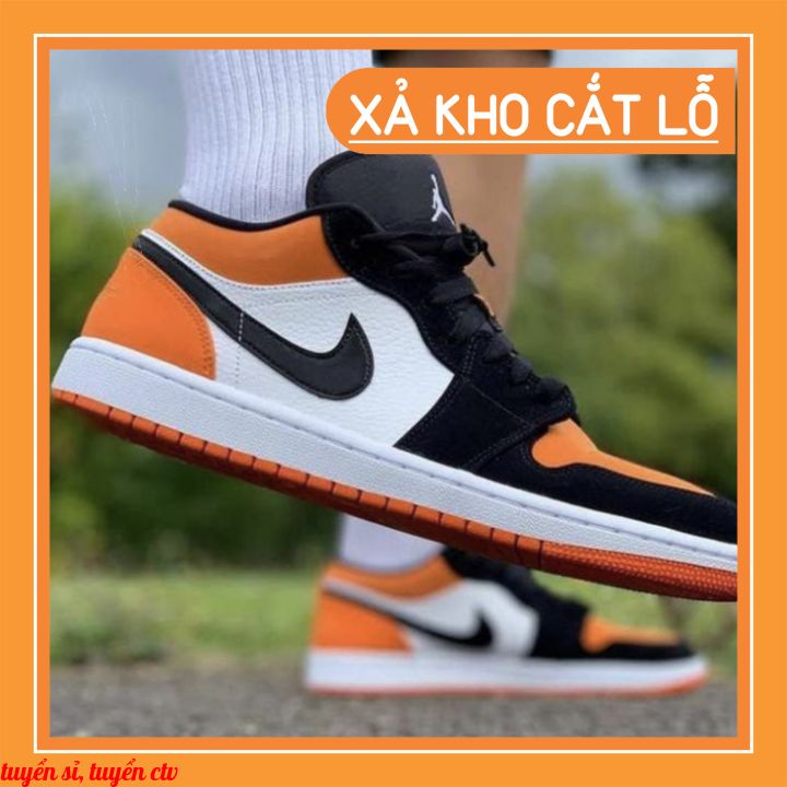Giày thể thao JD Cam Thấp Full Box Full Phụ Kiện