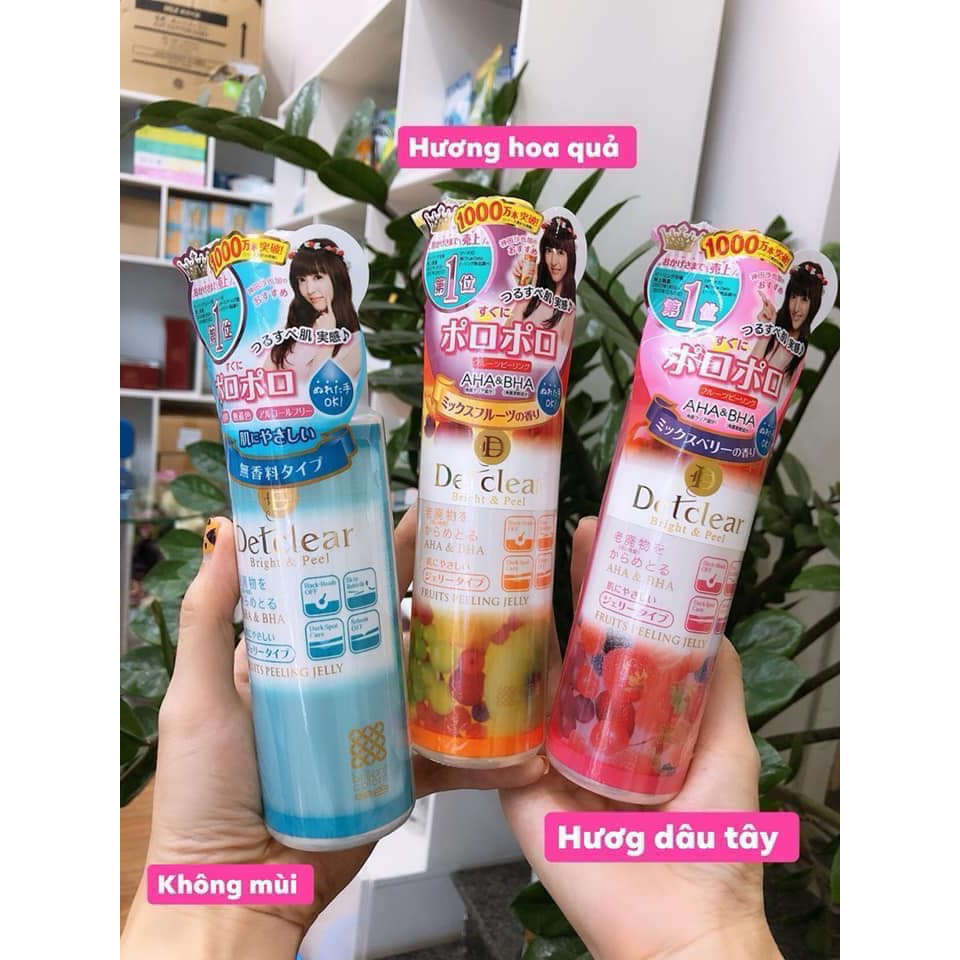 Gel Tẩy Da Chết Detclear Sạch Sâu Loại Bỏ Bụi Bẫn Bã Nhờn 180ml CHÍNH HÃNG NHẬT BẢN -BẢN MỚI CAO CẤP CTY TEM PHỤ