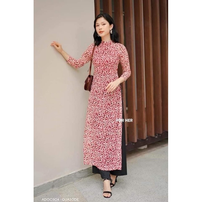 ÁO DÀI CÚC HOẠ MI SIÊU XINH SIÊU XỊN