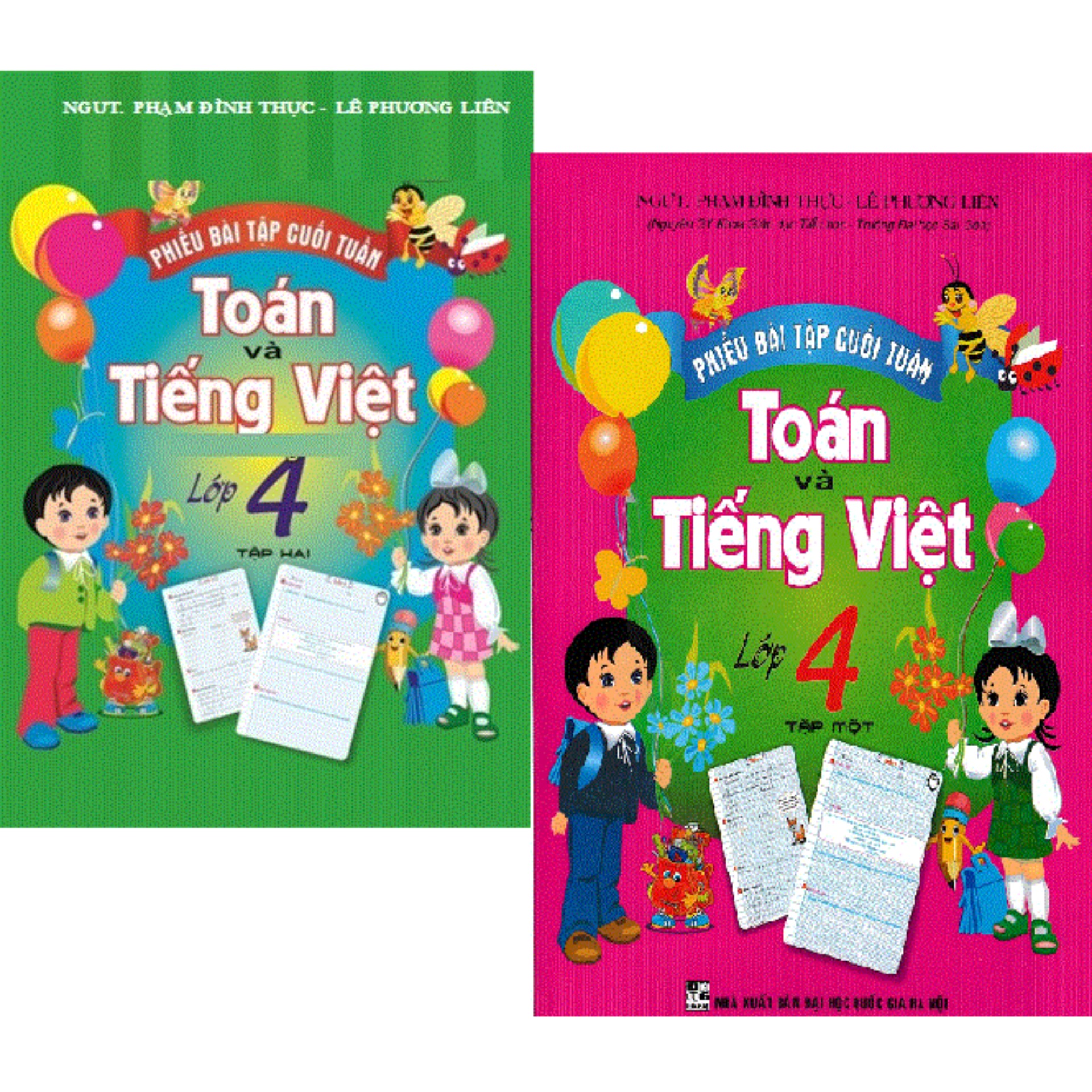 Combo Phiếu Bài Tập Cuối Tuần Toán Và Tiếng Việt Lớp 4