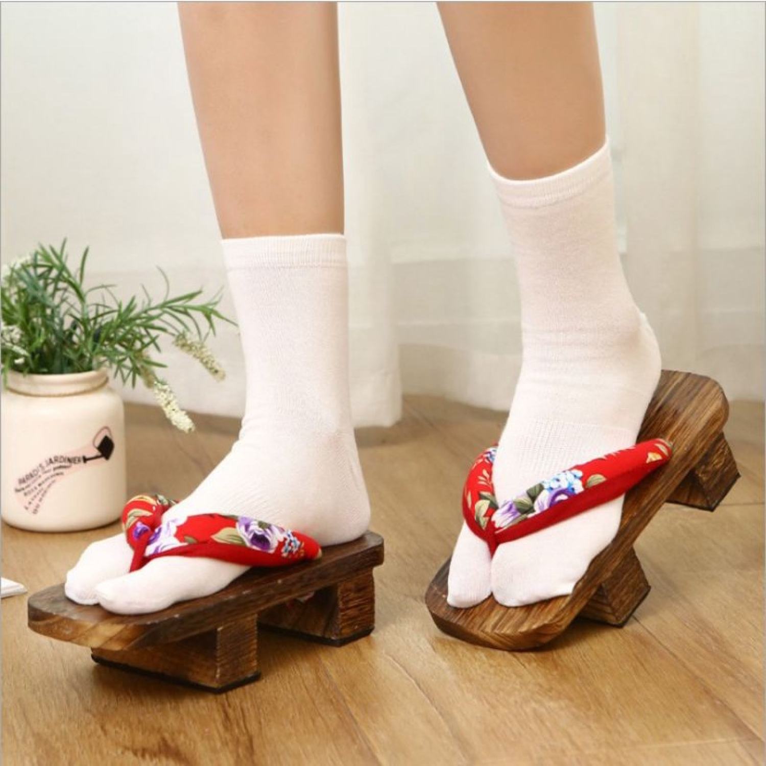 Tất tabi để đi geta - tất tabi xẻ ngón đi dép lê cho nam & nữ