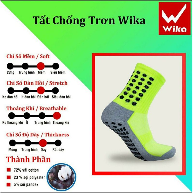 [Hàng chính hãng] Tất chống trơn wika