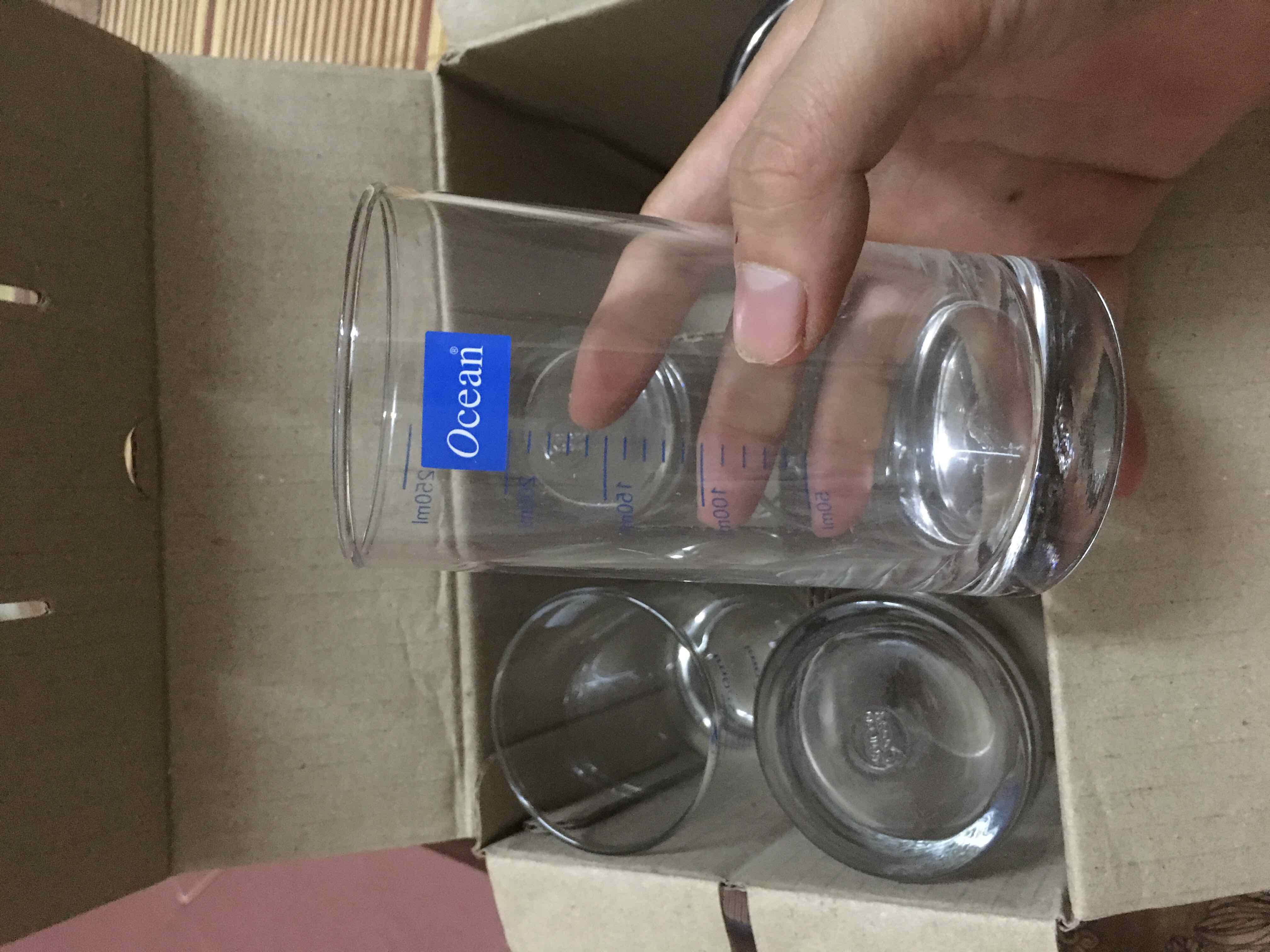 Cốc Thủy Tinh Chia Vạch Ocean 200Ml