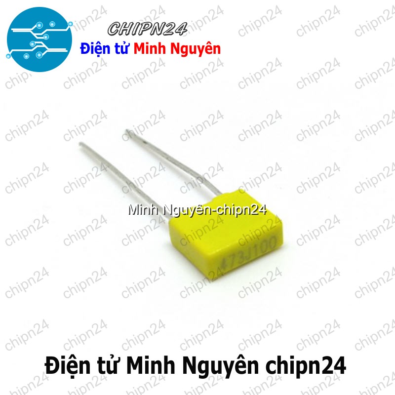 [10 con] (K271) Tụ kẹo vàng 473J 100V (5MM) (473 47nF) - HH005398