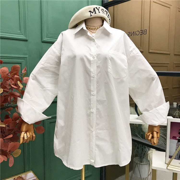 ÁO SƠ MI TRẮNG TRƠN BASIC UNISEX - ÁO SƠ MI TÚI NGỰC FORM RỘNG