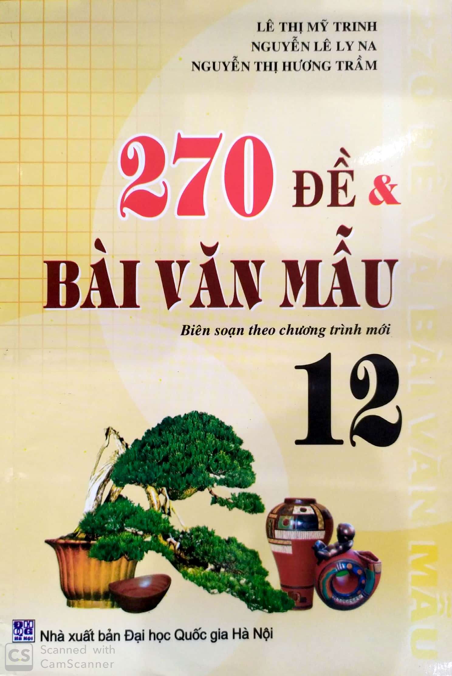 [HCM]270 Đề & bài văn mẫu 12