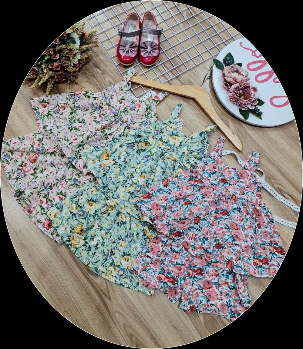 SÉT BỘ LỤA BÔNG MỀM PHỐI REN BÉ GÁI