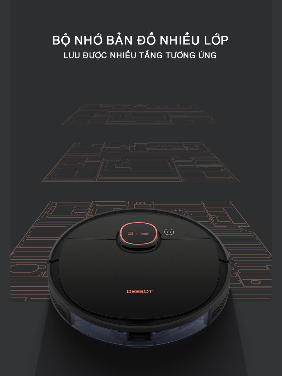 Robot hút bụi lau nhà Ecovacs T5 Max