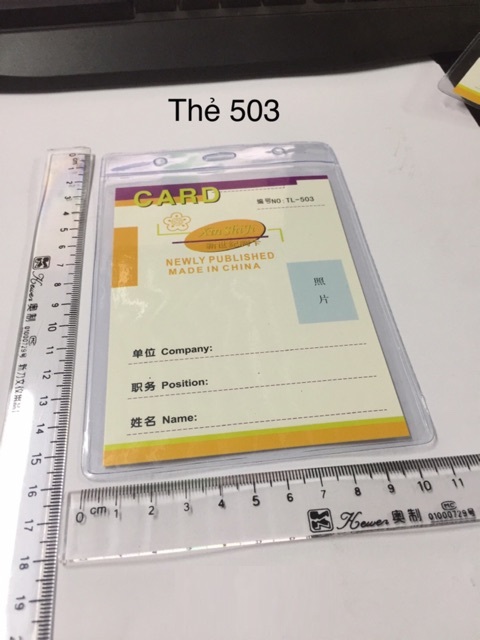 Bộ thẻ đeo nhân viên, thẻ tên 503