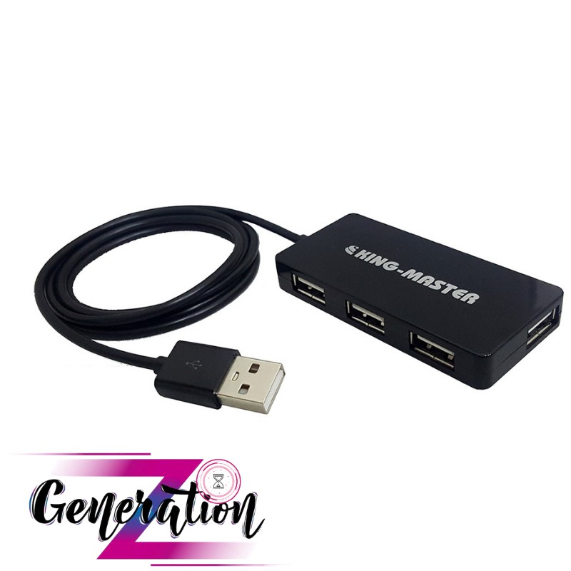 Bộ chia cổng usb 1 ra 4 kingmaster km004 - hub usb 4 port 2.0 kingmaster km004