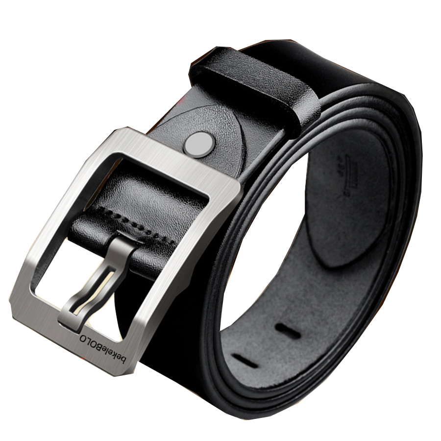 thắt lưng da dây nịt nam thắt lưng da doanh nhân thời trang cát viên 100% da bò nguyên tấm polo  bekele