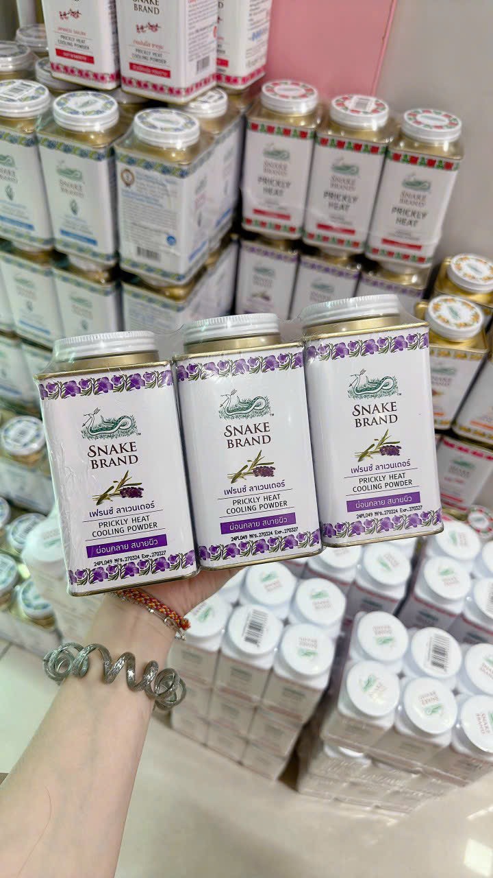(1 Chai) Phấn Lạnh SNAKE BRAND 140g Thái Lan