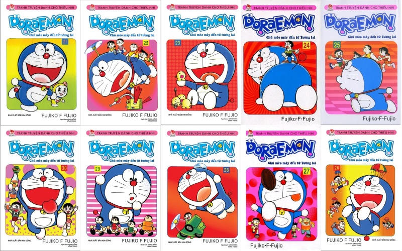 Sách - Combo Doraemon ngắn - 10 quyển (từ tập 21 đến tập 30)