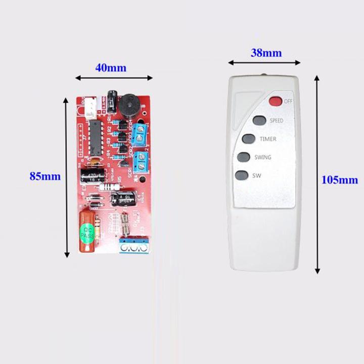 Bộ mạch điều khiển quạt từ xa bản tiếng anh
