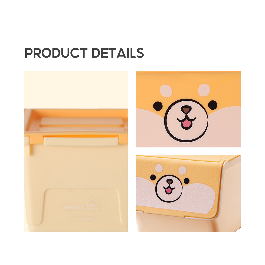Thùng đựng đồ miniso Mini Family(Bun Bun)