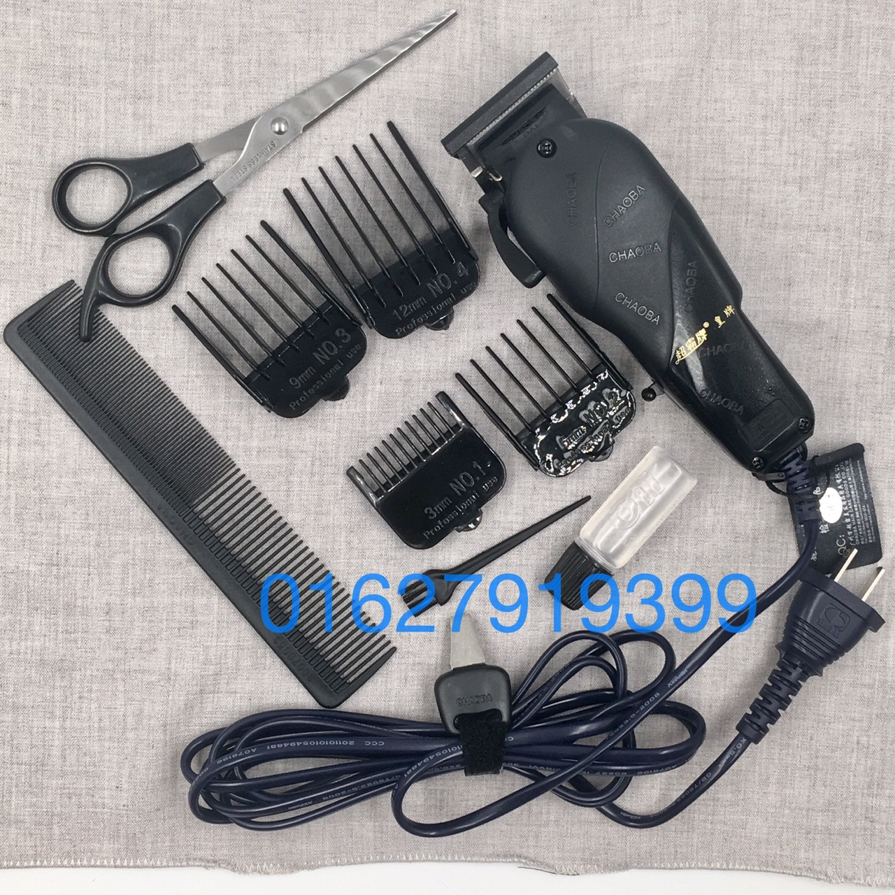 Chaoba Tông Đơ Cắt Tóc Cao Cấp CHAOBA 808B - Lưỡi Kép Titanium, Công Suất 10W, Thiết Kế Mạnh Mẽ, Vận Hành Êm Ái, Dễ Sử Dụng Cho Thợ Tóc Chuyên Nghiệp
