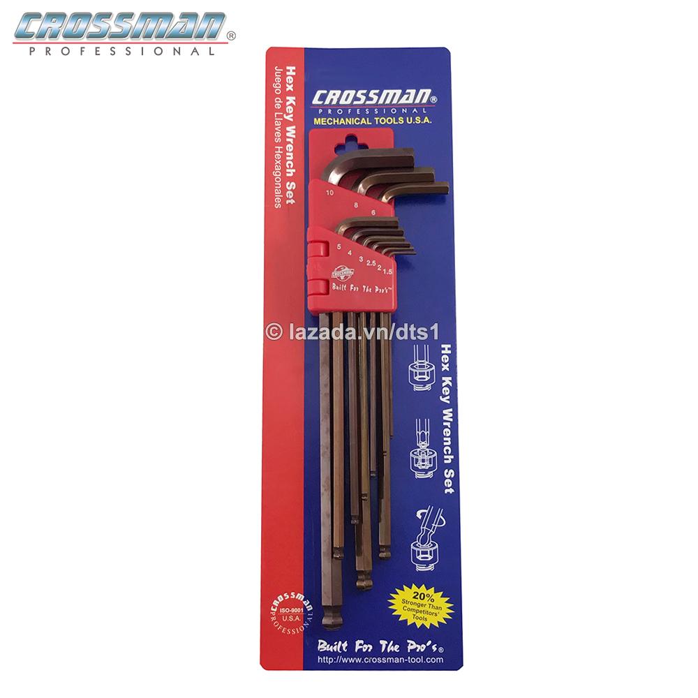 Bộ lục giác bi 9 chi tiết Crossman 1.5-10mm - Bộ lục giác 9 cây CROSSMAN 66