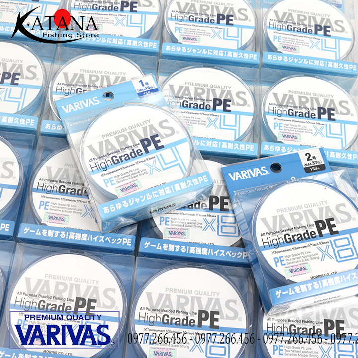 Dây PE Varivas HIGH GRADE PE X4 - High Grade X8